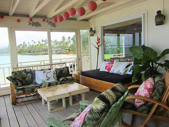 Windsurfing vacation rental cottage Paia Spreckelsville